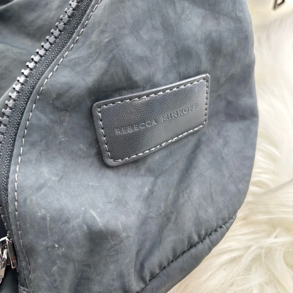 Rebecca Minkoff Julian Gray Modern Backpack with Ergonomic Design